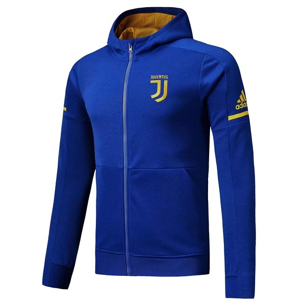 Sweat Shirt Capuche Juventus 2017 2018 Bleu